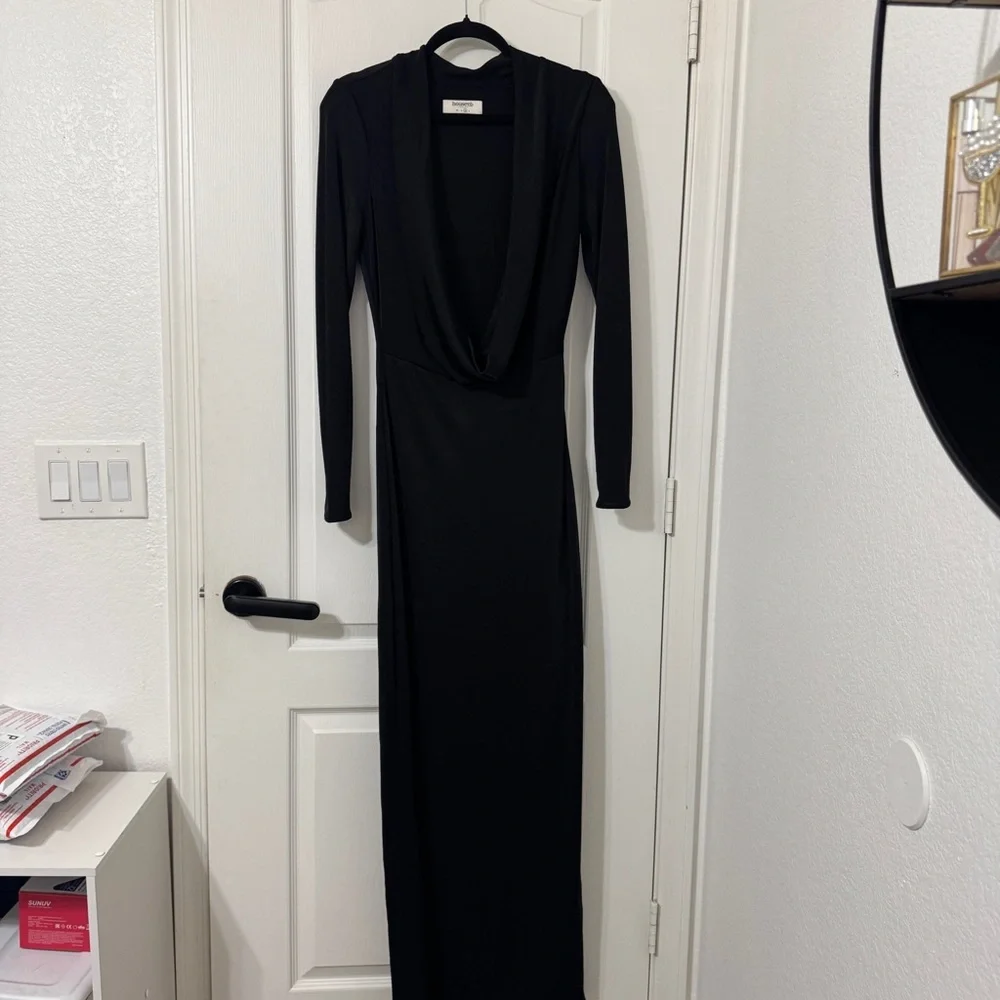 House of CB Black Plunge Maxi Dress - Picture 4 of 11